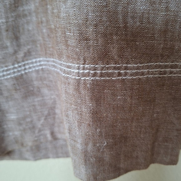 Eddie Bauer Womens 100% Linen Midi Skirt. Lagenlook. Size 10 - Picture 4 of 6